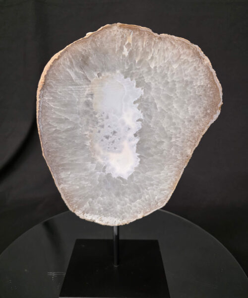Large Premium Agate Natural Slice on Stand 35 – 2.944g - H34xW23xD12cm - Image 3