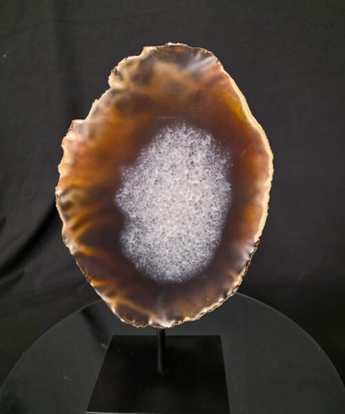 Large Premium Agate Natural Slice on Stand 36 – 2.801g - H36xW22xD12cm - Image 9
