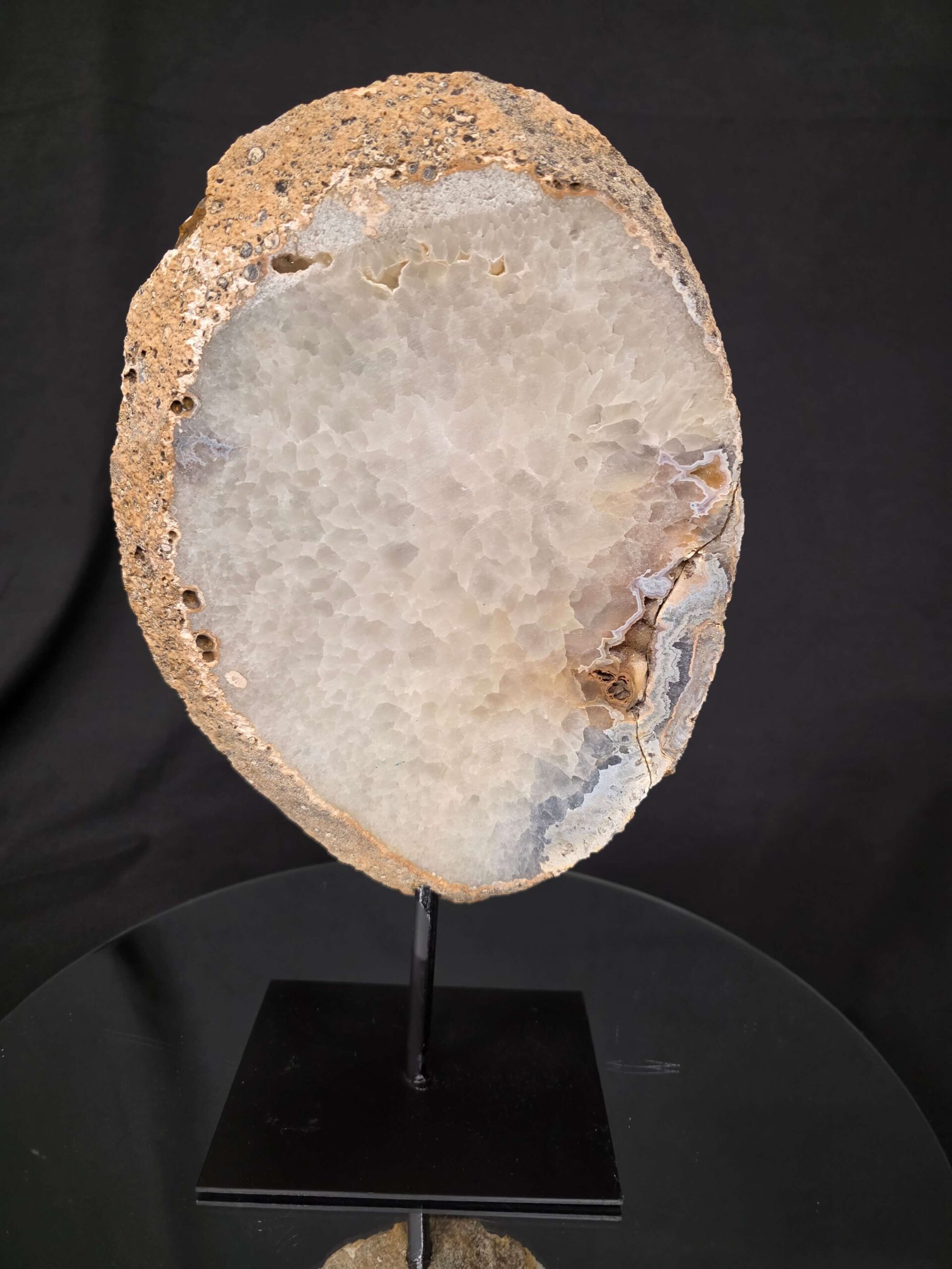 Large Premium Agate Natural Slice on Stand 37 – 3.231g - H37xW21xD12cm - Image 3