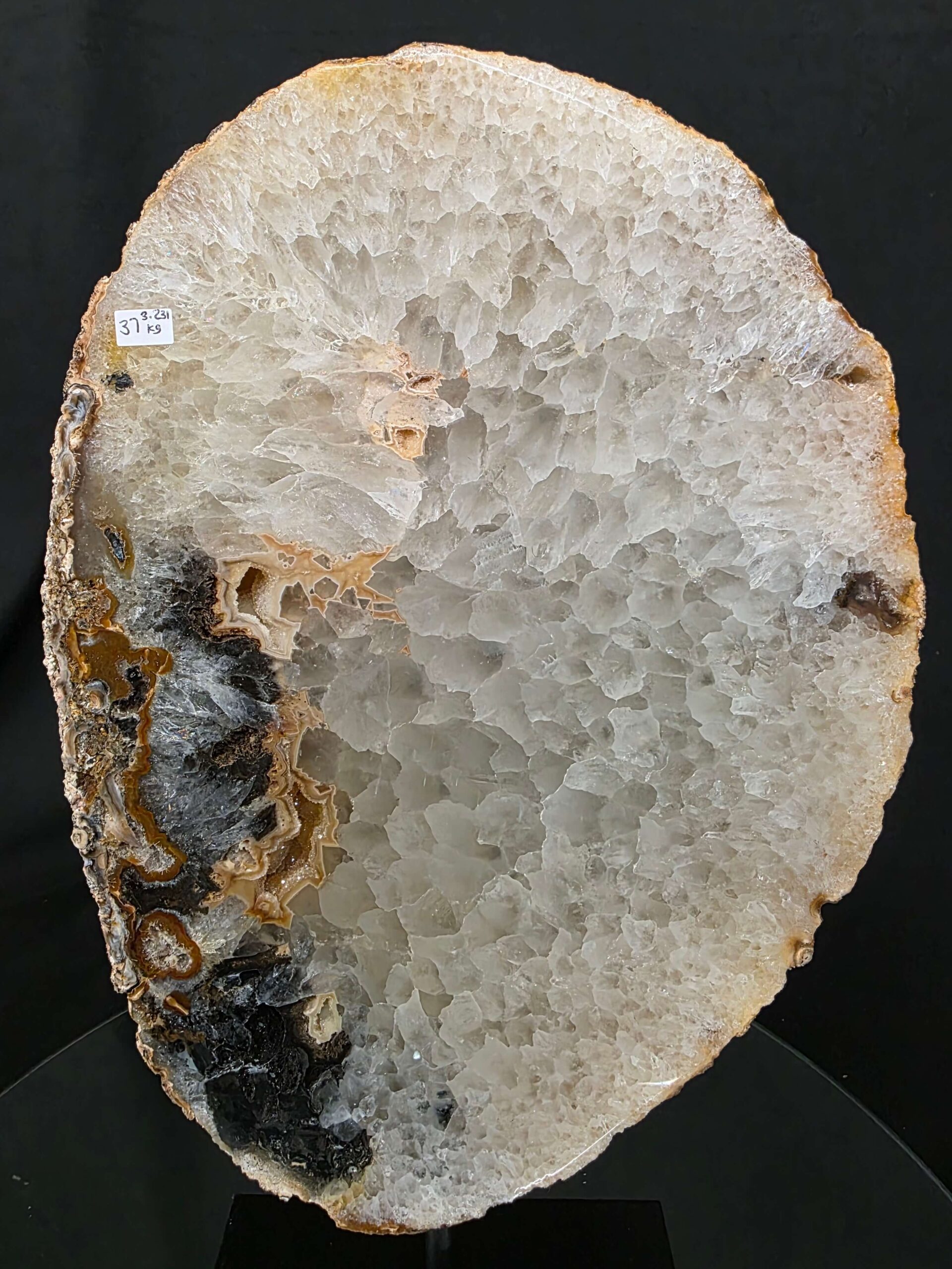 Large Premium Agate Natural Slice on Stand 37 – 3.231g - H37xW21xD12cm - Image 5