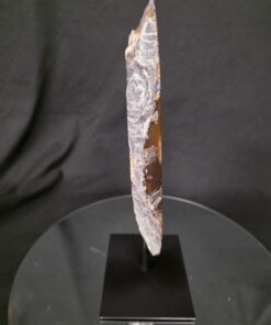 Alternative view of Large Premium Agate Natural Slice on Stand 38 – 2.742g - H34xW20xD12cm