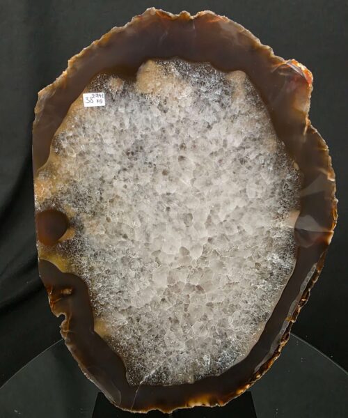 Large Premium Agate Natural Slice on Stand 38 – 2.742g - H34xW20xD12cm - Image 5