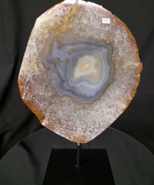 Large Premium Agate Natural Slice on Stand 39 – 2.966g - H34.5xW24xD12cm - Image 9