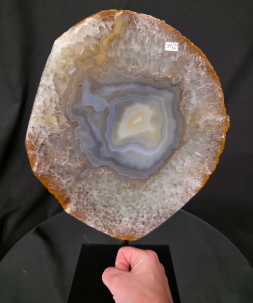 Large Premium Agate Natural Slice on Stand 39 – 2.966g - H34.5xW24xD12cm - Image 6