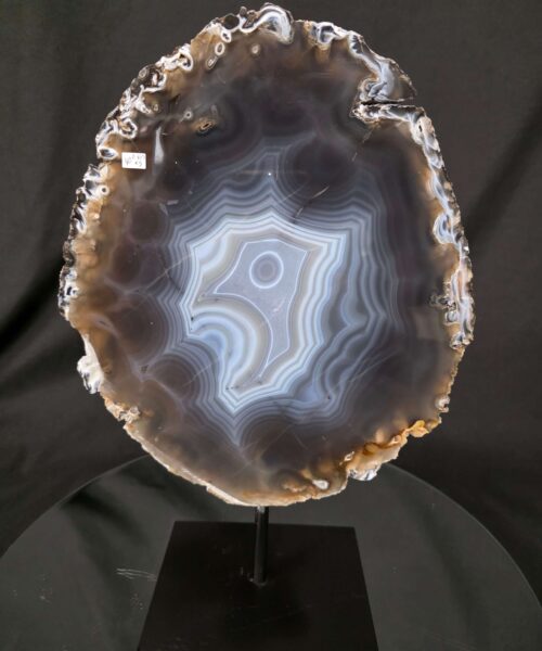 Large Premium Agate Natural Slice on Stand 40 – 2.817g - H36.5xW24.5xD12cm - Image 9