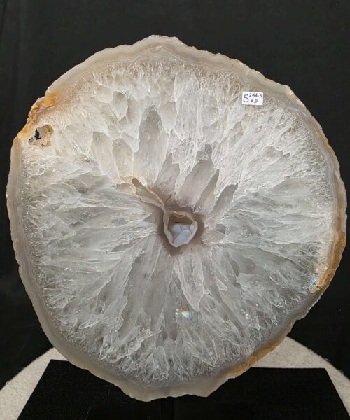 Large Premium Agate Natural Slice on Stand 5 – 2.663g - H32xW22xD12cm - Image 6