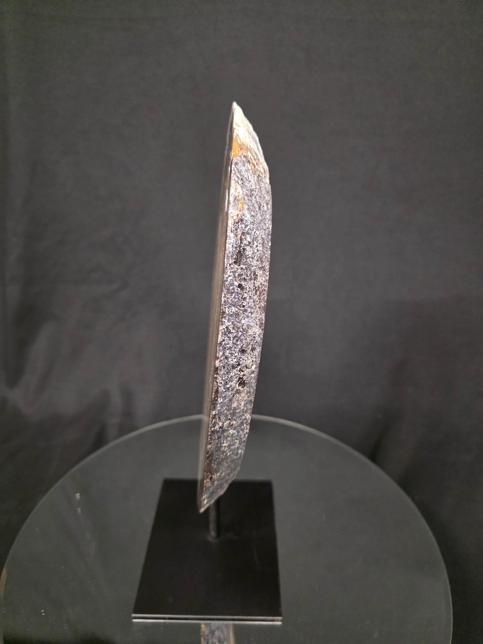 Large Premium Agate Natural Slice on Stand 8 – 2.705g - H37xW21xD12cm - Image 2