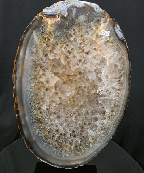 Large Premium Agate Natural Slice on Stand 8 – 2.705g - H37xW21xD12cm - Image 5