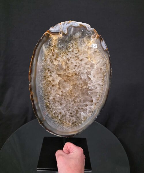 Large Premium Agate Natural Slice on Stand 8 – 2.705g - H37xW21xD12cm - Image 6
