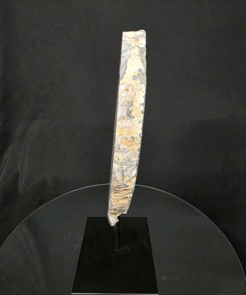 Alternative view of Large Premium Agate Natural Slice on Stand 9 – 2.971g - H34xW23xD12cm