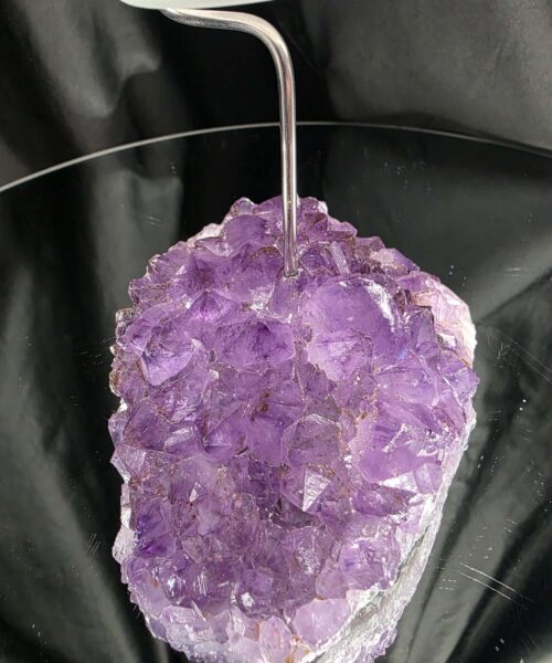 Premium A Grade Amethyst Candle No. 2 Cluster Druzy / 1 Cup Tealight Holders 763g H18xW11.5xD9cm - Image 6