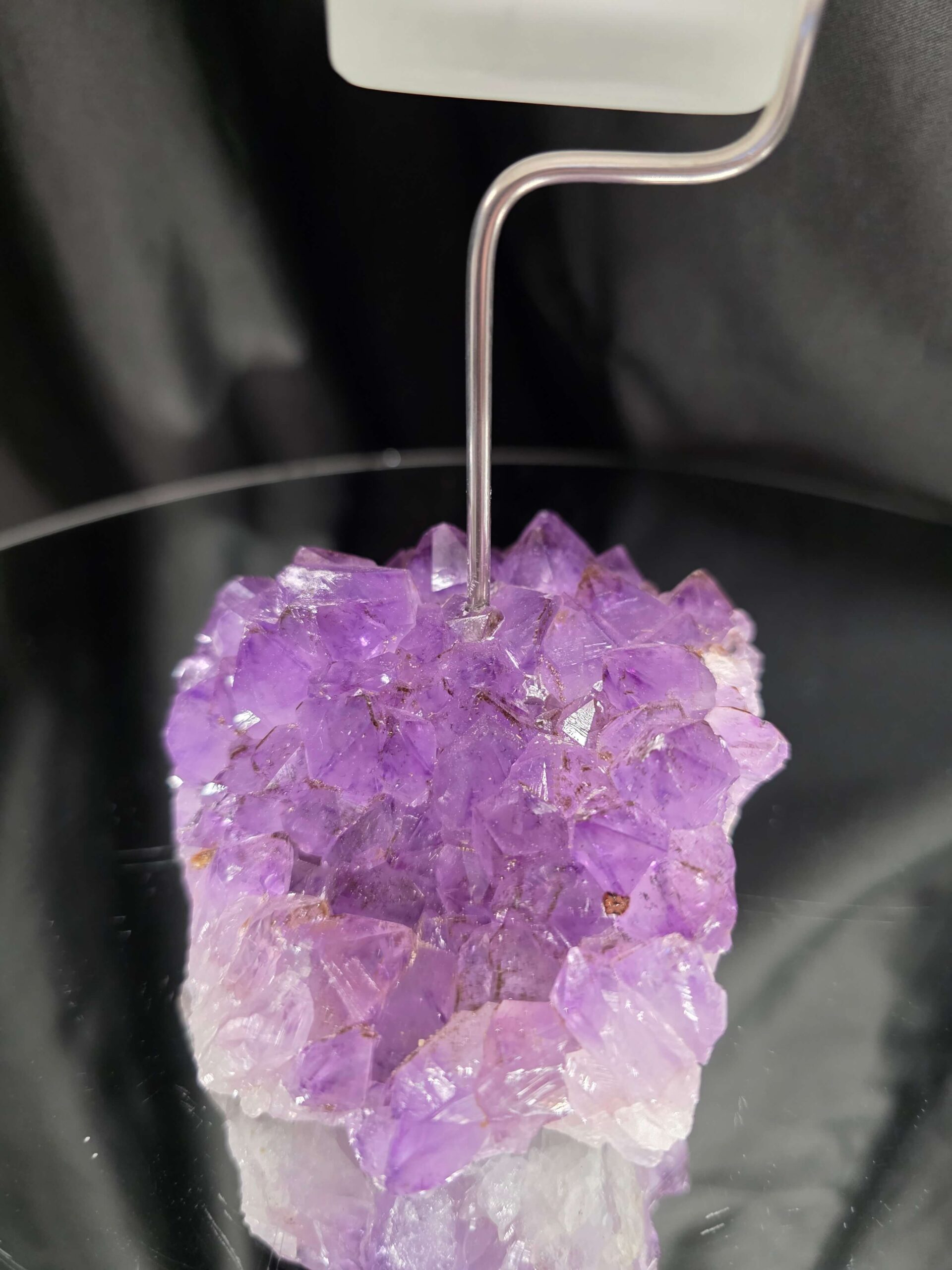 Premium A Grade Amethyst Candle No. 2 Cluster Druzy / 1 Cup Tealight Holders 763g H18xW11.5xD9cm - Image 8