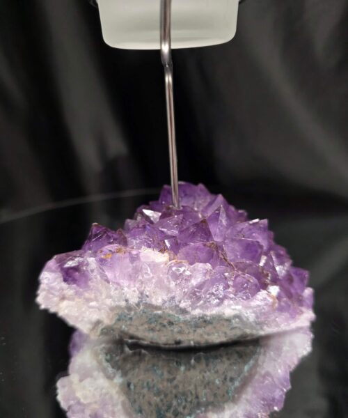 Premium A Grade Amethyst Candle No. 2 Cluster Druzy / 1 Cup Tealight Holders 763g H18xW11.5xD9cm - Image 9