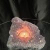 Large Amethyst Angel Aura Premium Candle 2 Handpicked 748g H6.5xW14xD11cm A Grade Cluster Druzy Tealight Holders