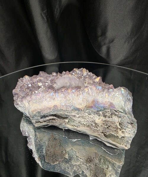 Large Amethyst Angel Aura Premium Candle 2 Handpicked 748g H6.5xW14xD11cm A Grade Cluster Druzy Tealight Holders - Image 4