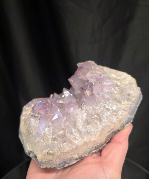 Large Amethyst Angel Aura Premium Candle 3 Handpicked 1.1.25g H7xW13.5xD10cm A Grade Cluster Druzy Tealight Holders - Image 7