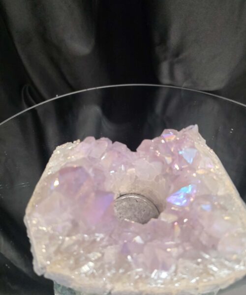 Large Amethyst Angel Aura Premium Candle 3 Handpicked 1.1.25g H7xW13.5xD10cm A Grade Cluster Druzy Tealight Holders - Image 9
