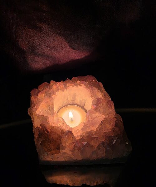 Large Amethyst Angel Aura Premium Candle 4 Handpicked 808g H6.5xW13xD11cm A Grade Cluster Druzy Tealight Holders - Image 12