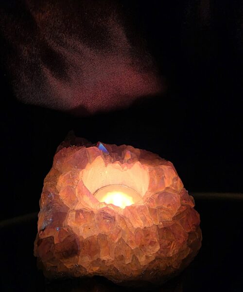 Large Amethyst Angel Aura Premium Candle 4 Handpicked 808g H6.5xW13xD11cm A Grade Cluster Druzy Tealight Holders - Image 13