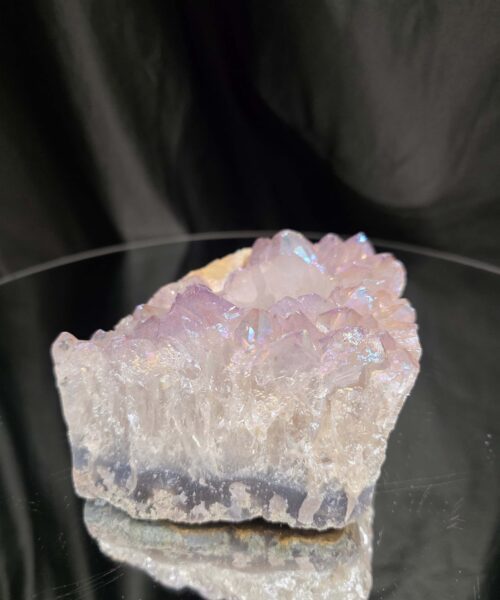 Large Amethyst Angel Aura Premium Candle 4 Handpicked 808g H6.5xW13xD11cm A Grade Cluster Druzy Tealight Holders - Image 3