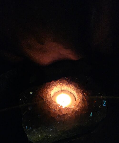 Large Amethyst Angel Aura Premium Candle 5 Handpicked 722g H4xW14xD9cm A Grade Cluster Druzy Tealight Holders - Image 12