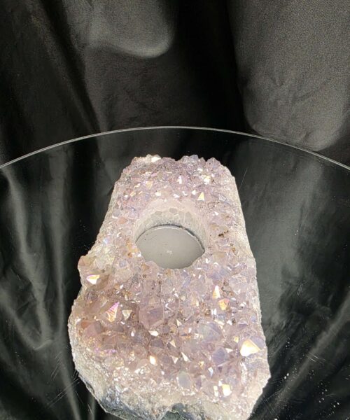 Large Amethyst Angel Aura Premium Candle 5 Handpicked 722g H4xW14xD9cm A Grade Cluster Druzy Tealight Holders - Image 5