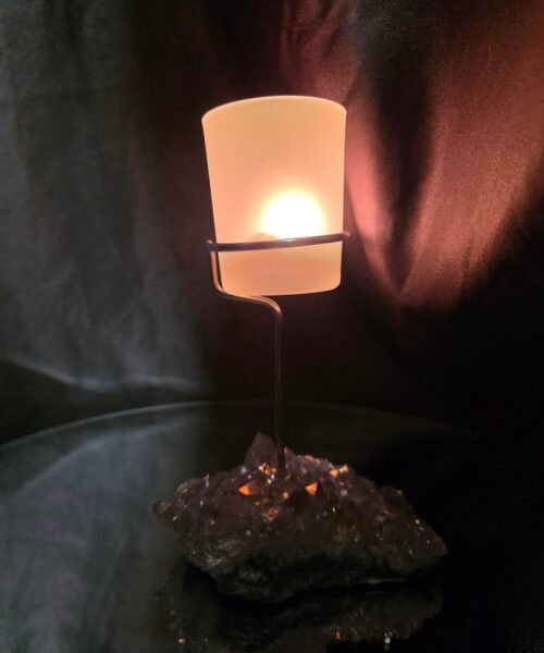 Premium A Grade Angel Aura No. 2 Cluster Druzy Candle / 1 Cup Tealight Holder 471g H18xW12xW8cm - Image 14