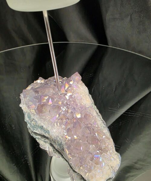 Premium A Grade Angel Aura No. 2 Cluster Druzy Candle / 1 Cup Tealight Holder 471g H18xW12xW8cm - Image 7
