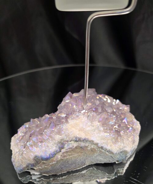 Premium A Grade Angel Aura No. 2 Cluster Druzy Candle / 1 Cup Tealight Holder 471g H18xW12xW8cm - Image 8