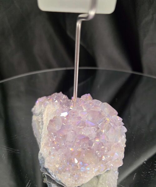 Premium A Grade Angel Aura No. 2 Cluster Druzy Candle / 1 Cup Tealight Holder 471g H18xW12xW8cm - Image 9
