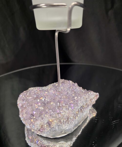 Premium A Grade Angel Aura No. 3 Cluster Druzy Candle / 1 Cup Tealight Holder 469g H18xW11xD8cm - Image 11