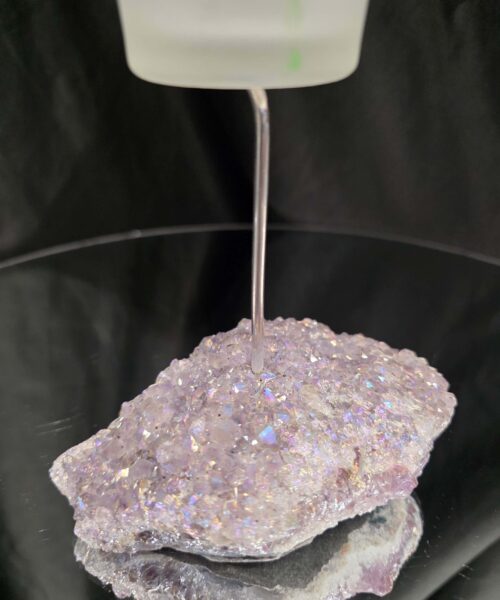 Premium A Grade Angel Aura No. 3 Cluster Druzy Candle / 1 Cup Tealight Holder 469g H18xW11xD8cm - Image 8