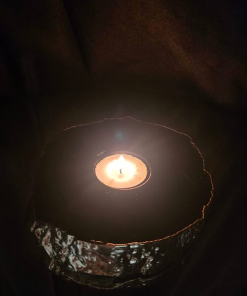 Black Agate Slice 4 Handpicked 696g H2xW15xD13cm Microcrystalline Quartz Gold Gilded 24ct Tealight Candle Holder - Image 11