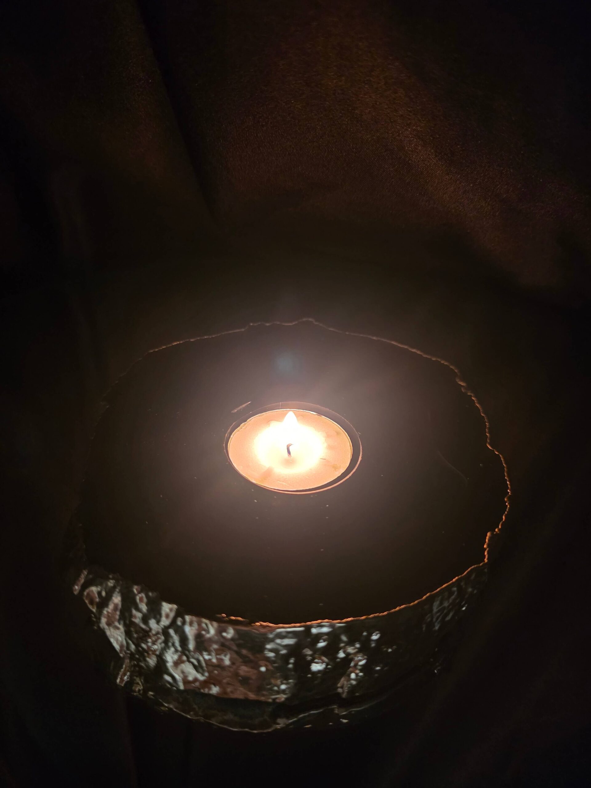 Black Agate Slice 4 Handpicked 696g H2xW15xD13cm Microcrystalline Quartz Gold Gilded 24ct Tealight Candle Holder - Image 11