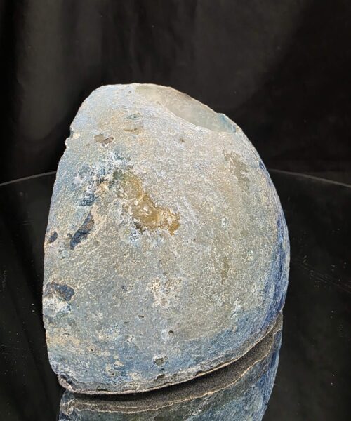 Large Blue Agate End Candle 2 Handpicked 1.241g H9xW13xD8cm Microcrystalline Quartz Tealight Holder Ornament - Image 8