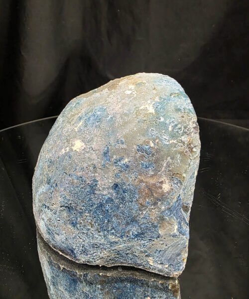 Large Blue Agate End Candle 2 Handpicked 1.241g H9xW13xD8cm Microcrystalline Quartz Tealight Holder Ornament - Image 6