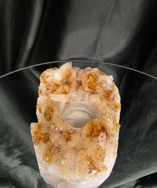 Very Large Citrine Candle 1 A Grade Cluster Druzy Tealight Holders 817g H6xW11.5xD9cm - Image 3