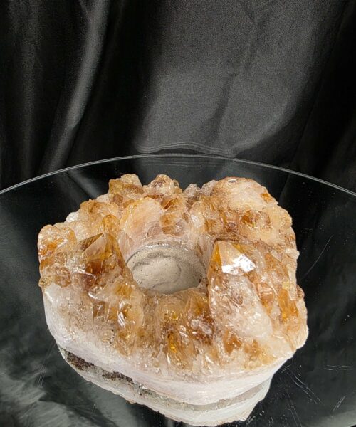 Very Large Citrine Candle 1 A Grade Cluster Druzy Tealight Holders 817g H6xW11.5xD9cm - Image 4