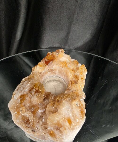 Very Large Citrine Candle 1 A Grade Cluster Druzy Tealight Holders 817g H6xW11.5xD9cm - Image 5