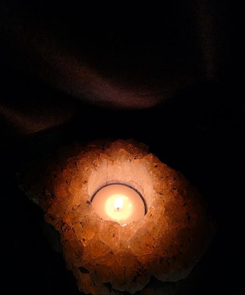 Very Large Citrine Candle 2 A Grade Cluster Druzy Tealight Holders 709g H5.5xW13.5xD10cm - Image 11
