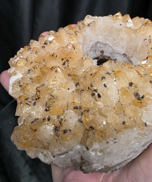 Very Large Citrine Candle 3 A Grade Cluster Druzy Tealight Holders 691g H6xW13xD8cm - Image 8