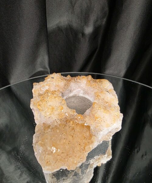 Very Large Citrine Candle 4 A Grade Cluster Druzy Tealight Holders 807g H6xW13xD11cm - Image 5