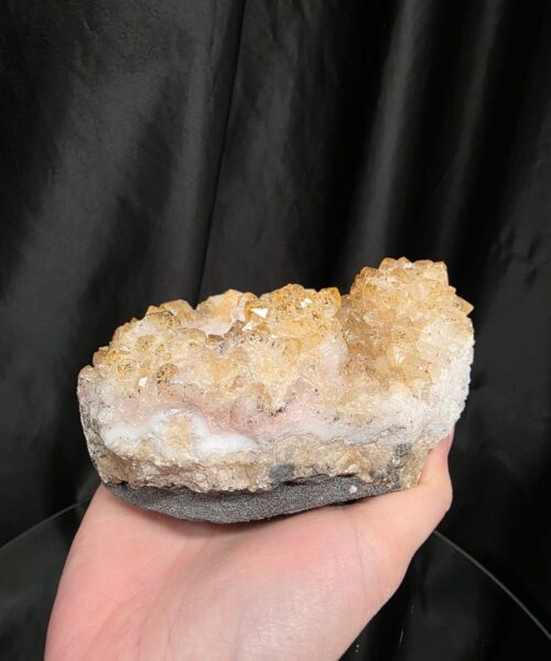 Very Large Citrine Candle 4 A Grade Cluster Druzy Tealight Holders 807g H6xW13xD11cm - Image 8