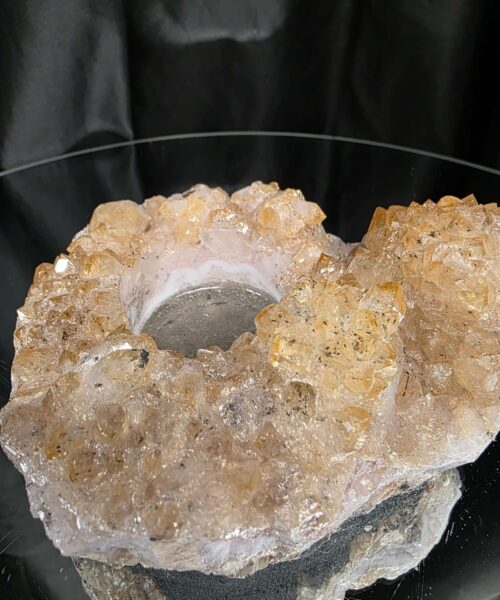 Very Large Citrine Candle 4 A Grade Cluster Druzy Tealight Holders 807g H6xW13xD11cm - Image 9