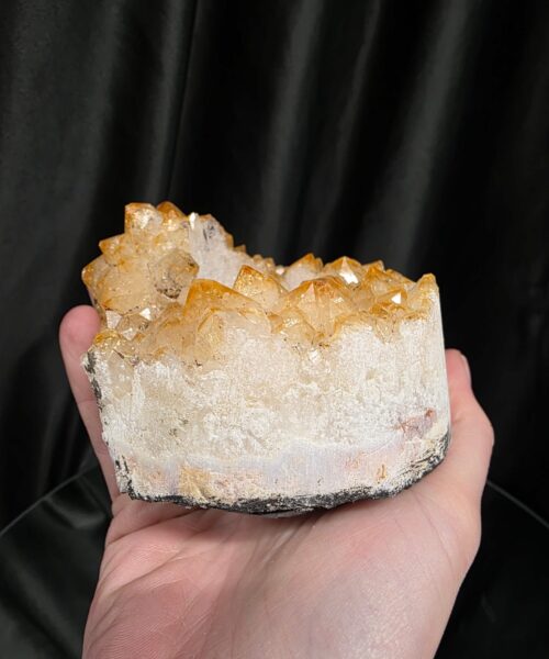 Very Large Citrine Candle 5 A Grade Cluster Druzy Tealight Holders 581g H7xW9xD9cm - Image 7