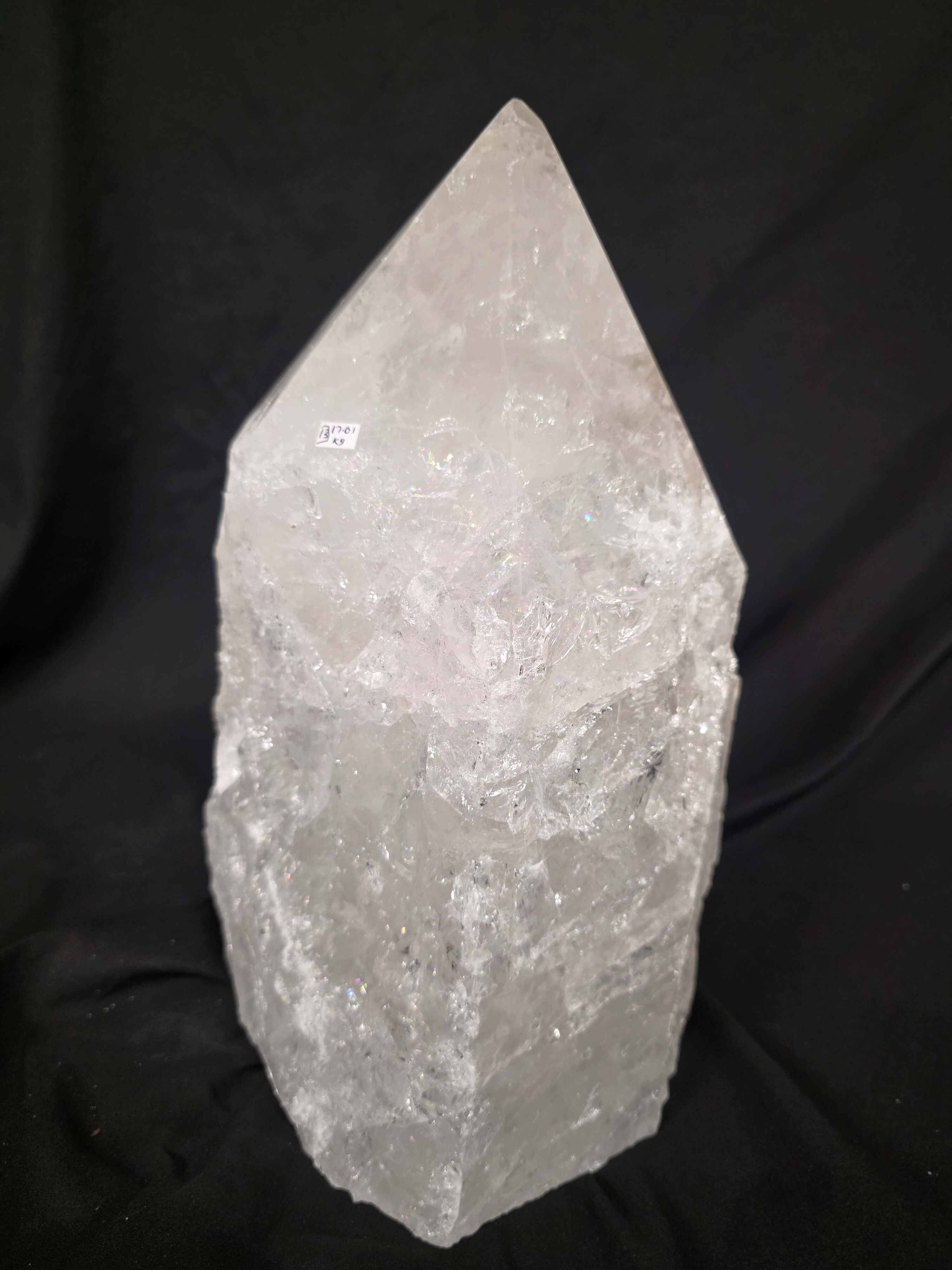 Huge Extra Large Tall Point 13 Premium Clear Rock Crystal Quartz - 17.01kg H34xW17xD14cm - Image 9