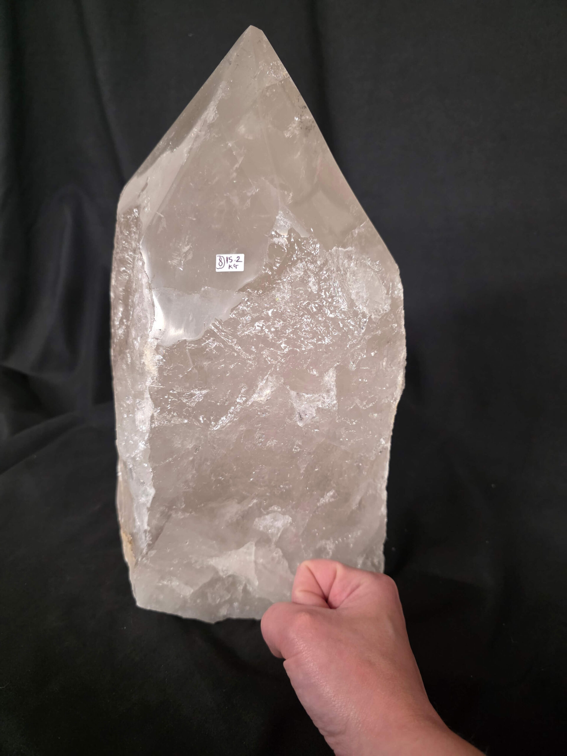 Huge Extra Large Tall Point 8 Premium Clear Rock Crystal Quartz - 15.2kg H32xW17xD15cm - Image 9