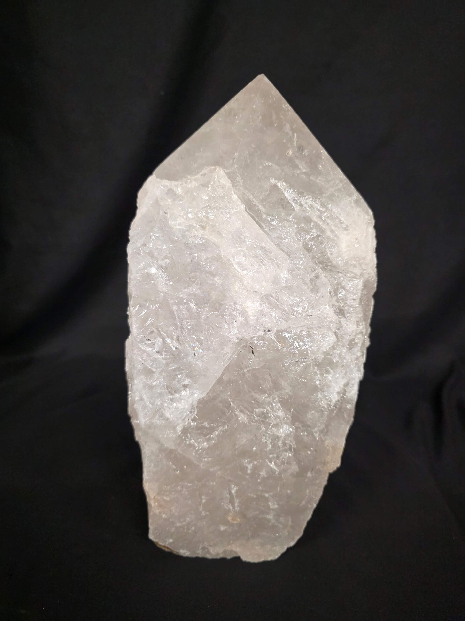 Huge Extra Large Tall Point 1 Premium Clear Rock Crystal Quartz - 13.551kg H31xW16xD15.5cm