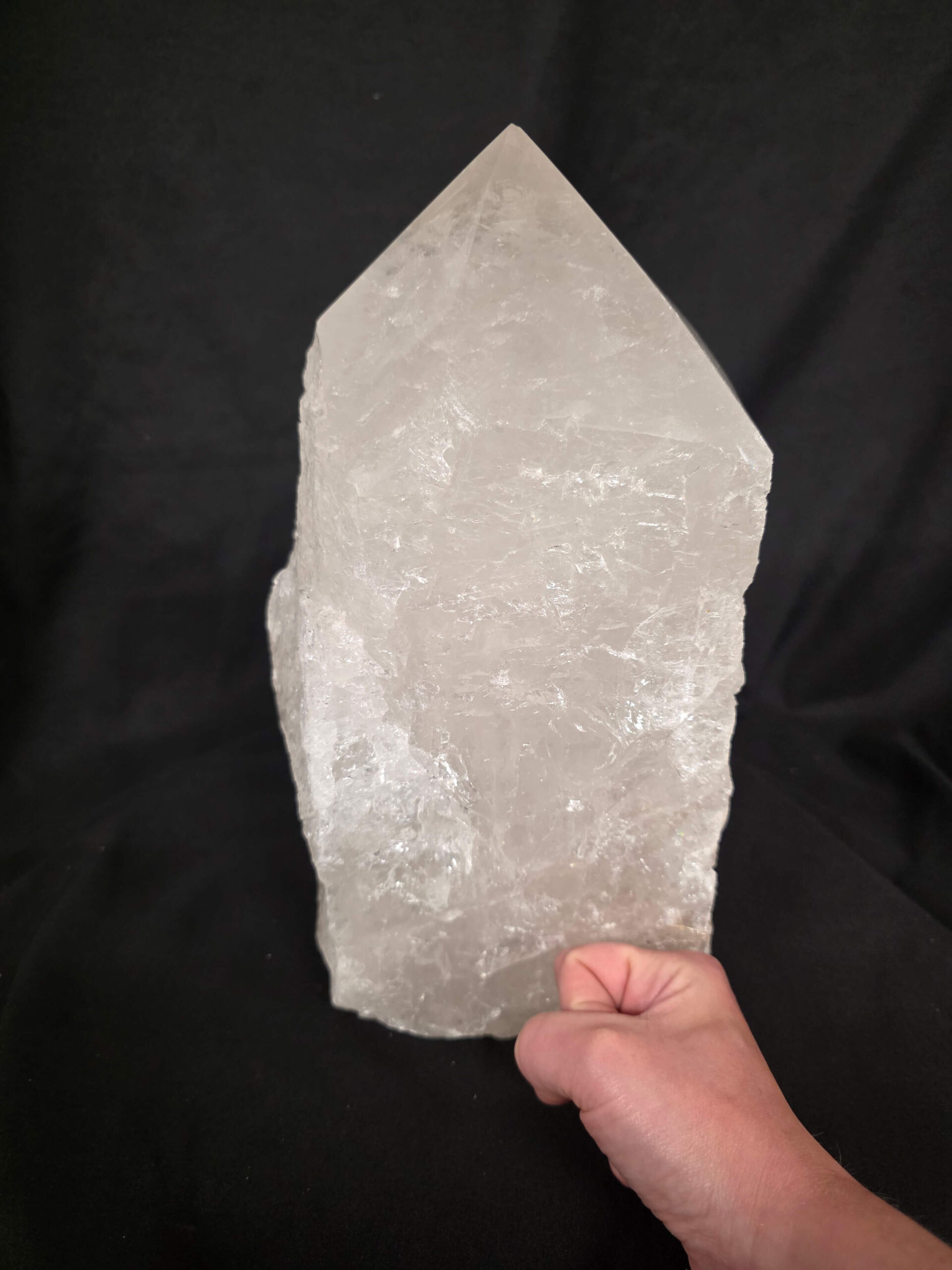 Huge Extra Large Tall Point 1 Premium Clear Rock Crystal Quartz - 13.551kg H31xW16xD15.5cm - Image 10