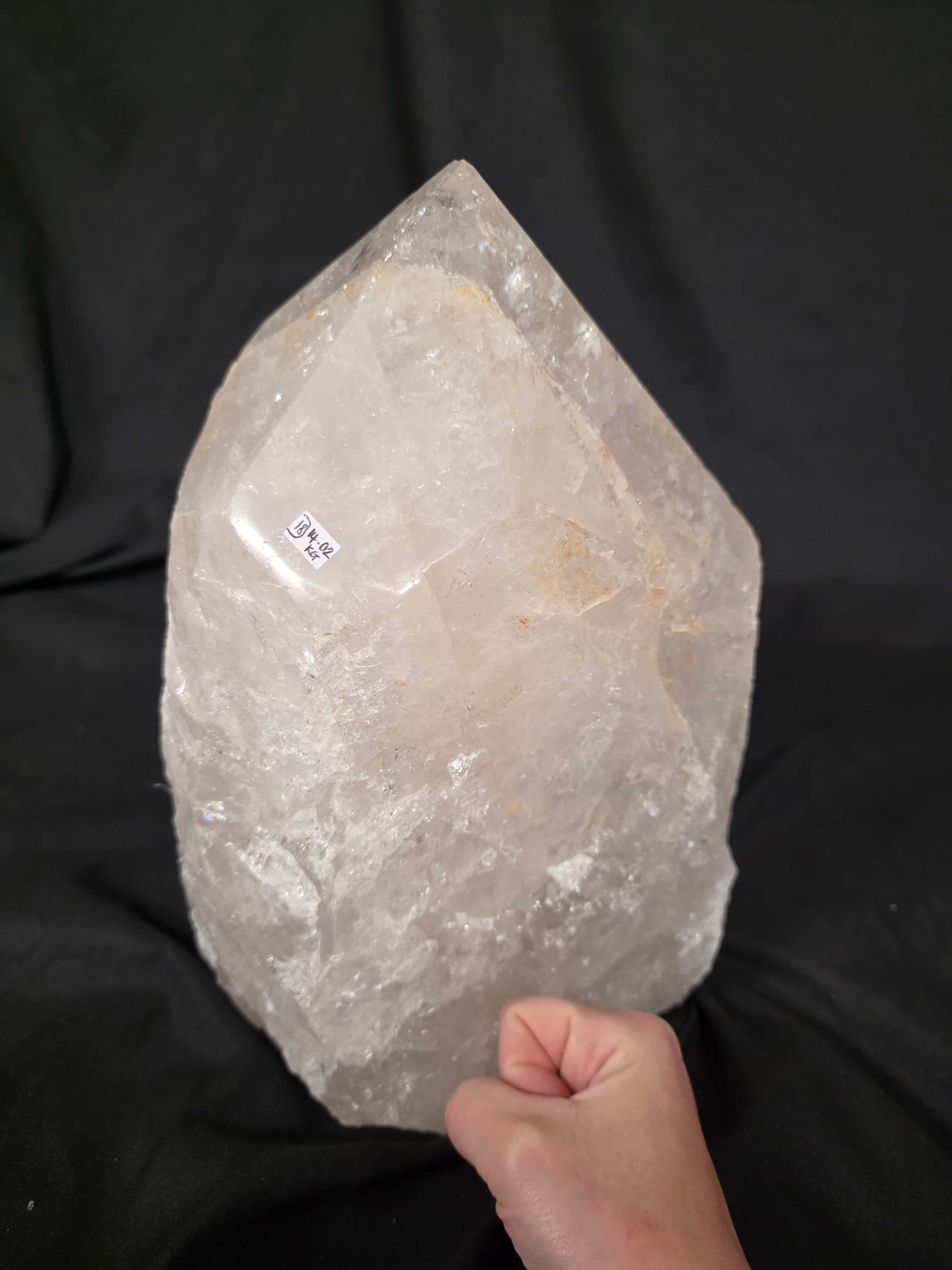 Huge Extra Large Tall Point 18 Premium Clear Rock Crystal Quartz - 14.02kg H30Xw15xD18cm - Image 9